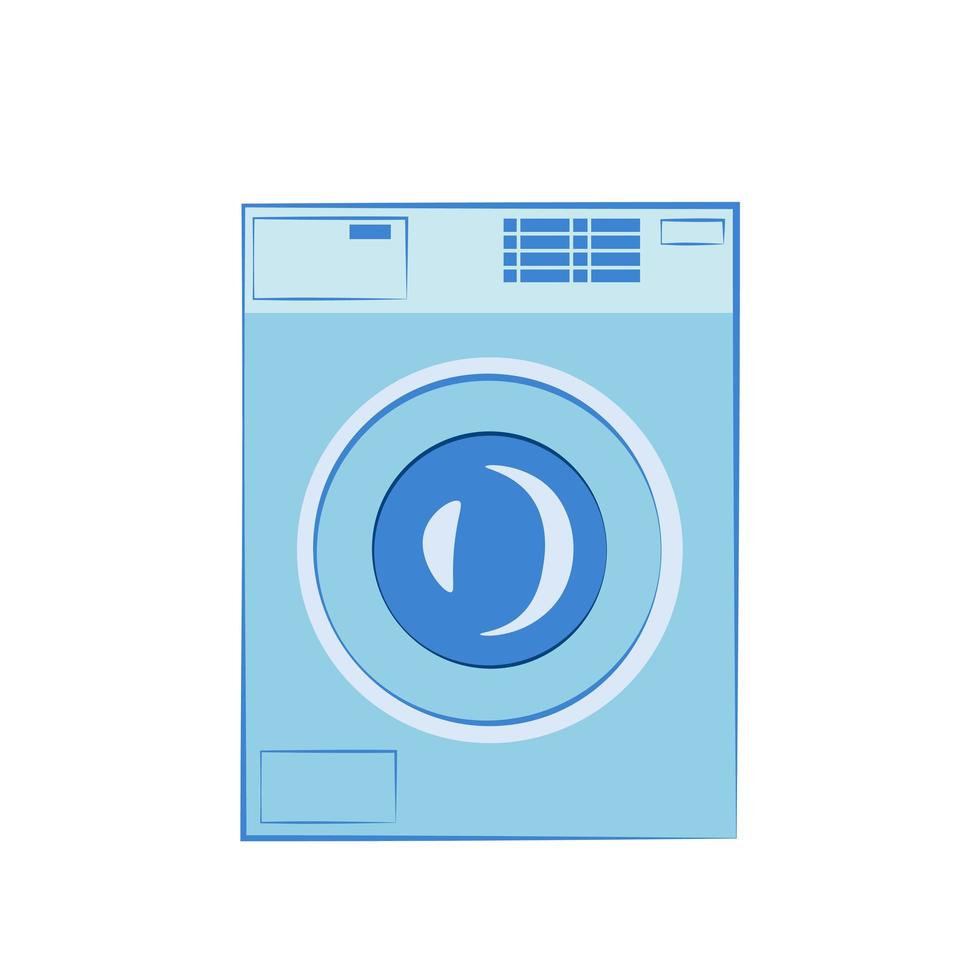 wasmachine. illustratie voor afdrukken, achtergronden, covers, verpakkingen, wenskaarten, posters, stickers, textiel, seizoensontwerp. geïsoleerd op een witte achtergrond. vector