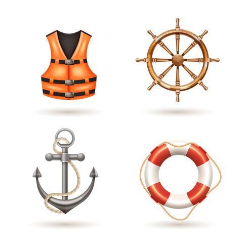 Marine Icons Set vector