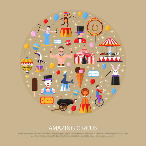 Geweldig Circus Concept vector