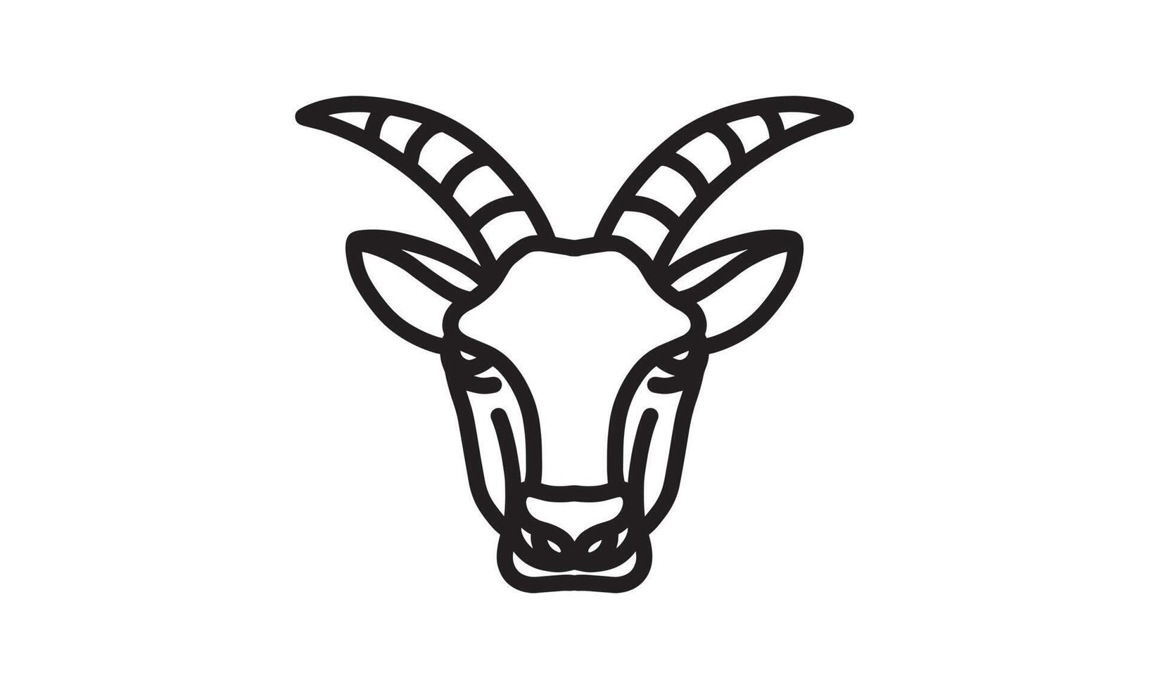 gazelle vector lijn, dier pictogram, vector lijntekeningen, dierenkop, dierlijke illustratie, natuur pictogrammen, pictogram voor desain logo