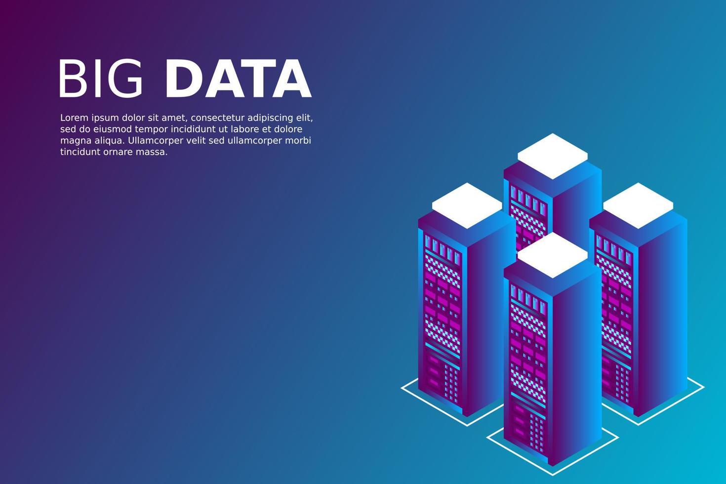 mainframe, powered server, geavanceerd technologisch concept, datacenter, cloudgegevensopslag vector