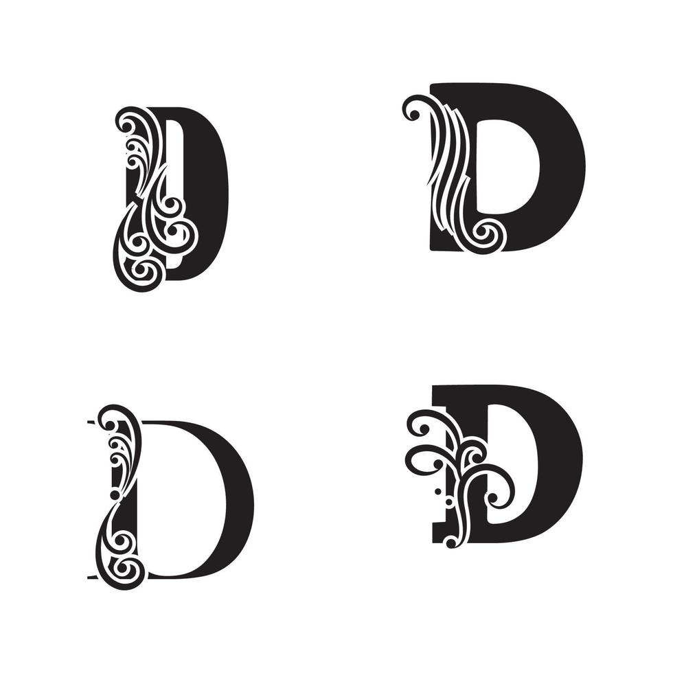 letter d logo sjabloon vector pictogram ontwerp