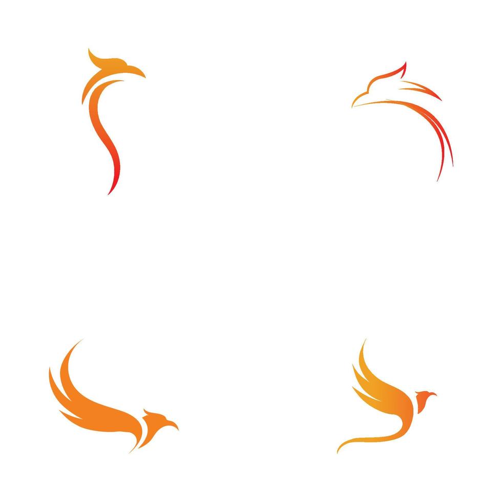 phoenix logo ontwerp vectorillustratie vector