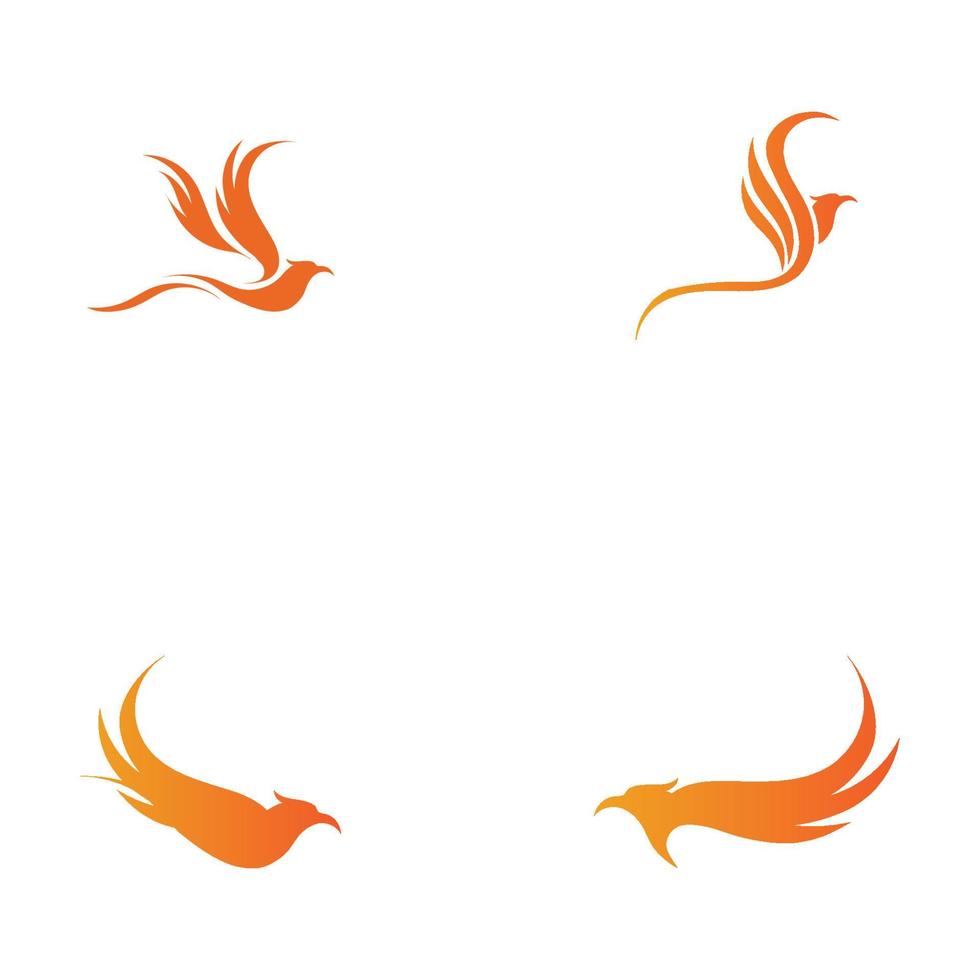 phoenix logo ontwerp vectorillustratie vector