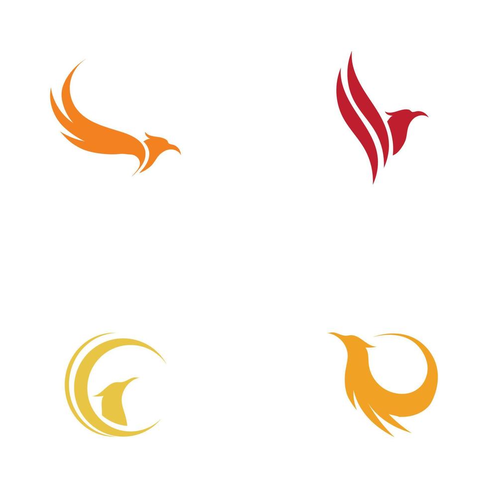 phoenix logo ontwerp vectorillustratie vector