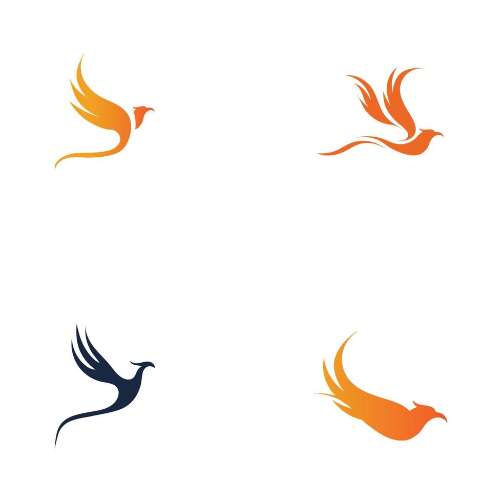 phoenix logo ontwerp vectorillustratie vector