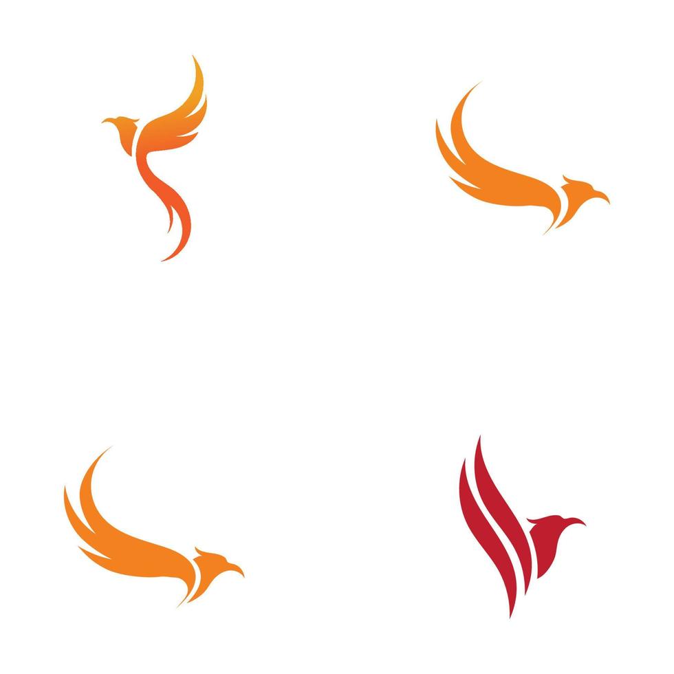 phoenix logo ontwerp vectorillustratie vector