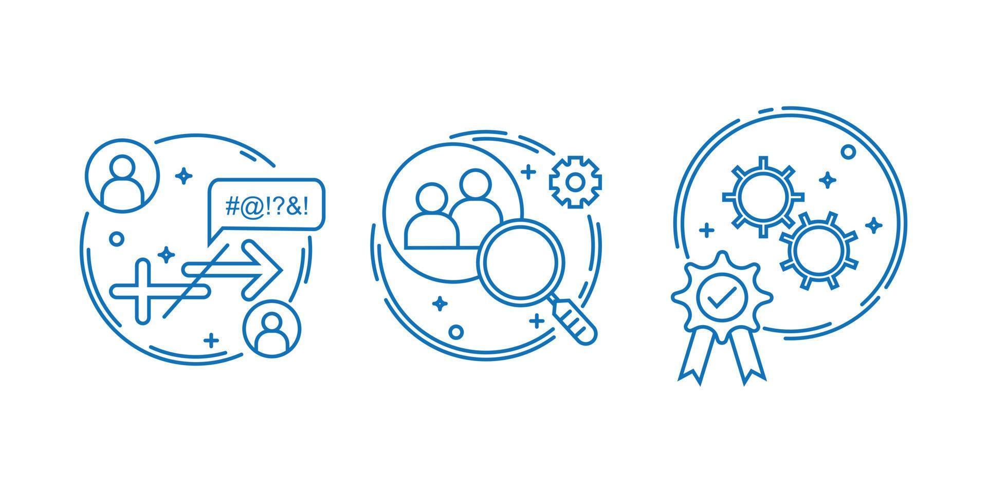 collectie set van de technologie systeem symbolen in een pictogram. lineair eenvoudig illustratiepakket. vector tekening in minimalistische omtrek.