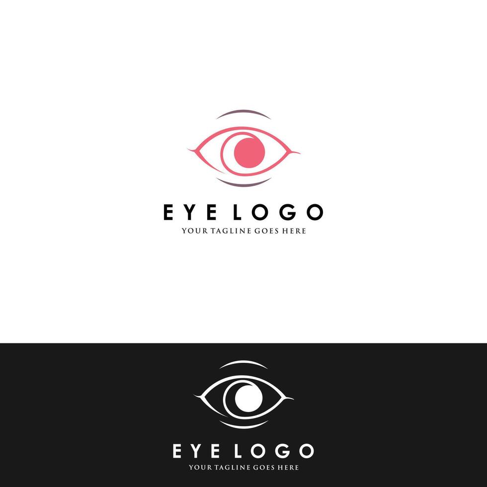 creatief oog concept logo ontwerpsjabloon vector