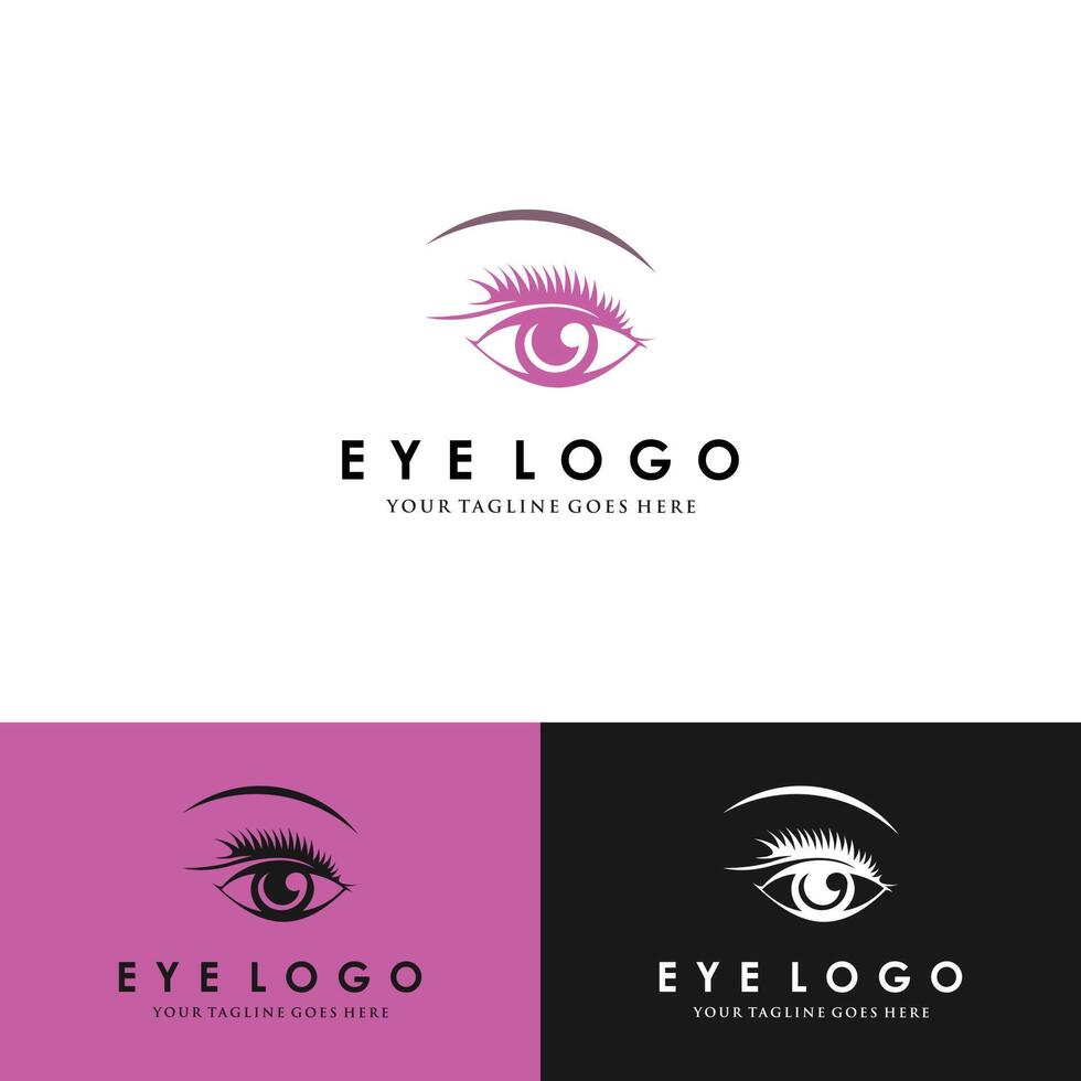 creatief oog concept logo ontwerpsjabloon vector