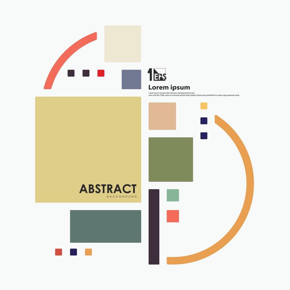 abstracte geometrische patroon vorm ontwerp van vierkante dekking artwork ontwerp achtergrond. illustratie vector eps10