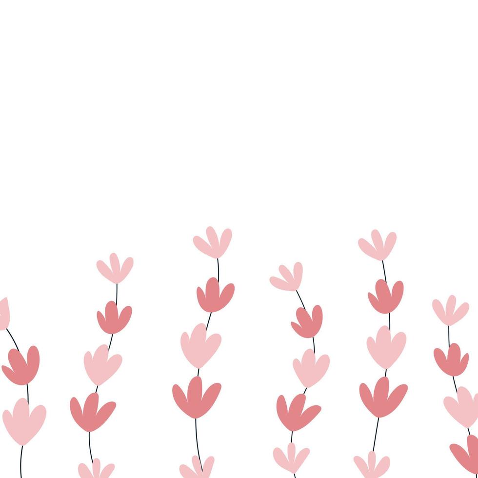 bloemenachtergrond met roze bloem. sjabloon voor spandoek voor lente ontwerp. vector illustratie