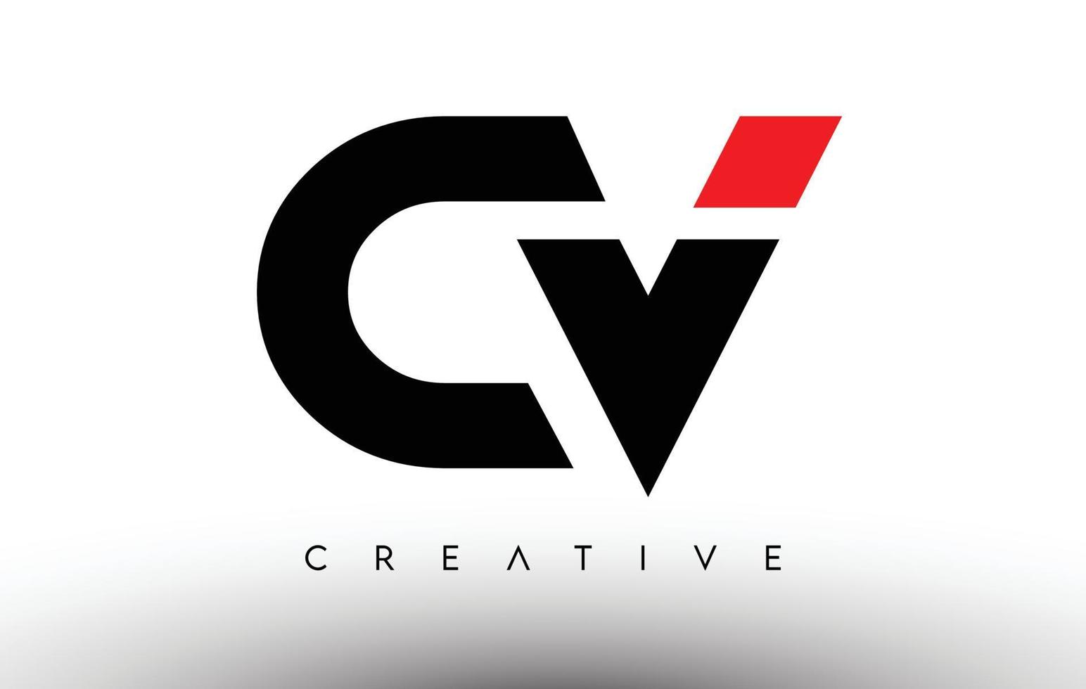 cv creatief modern letterlogo-ontwerp. cv pictogram brieven logo vector