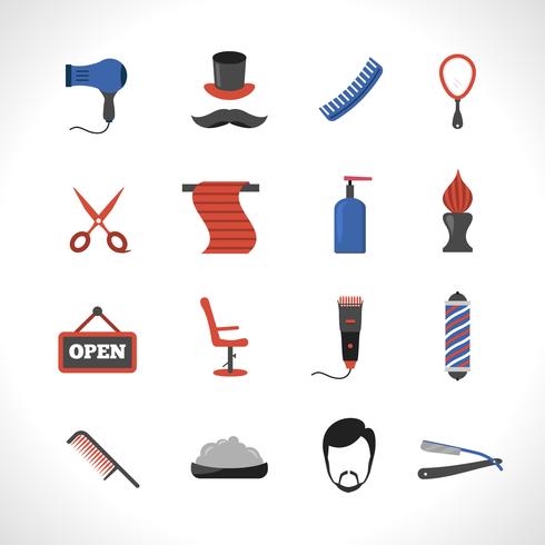 Kapper Icons Set vector