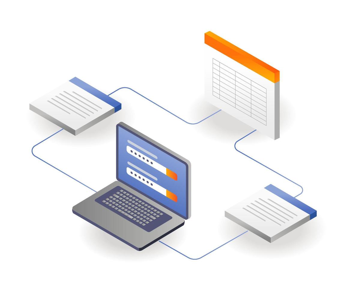 data computer netwerk vector