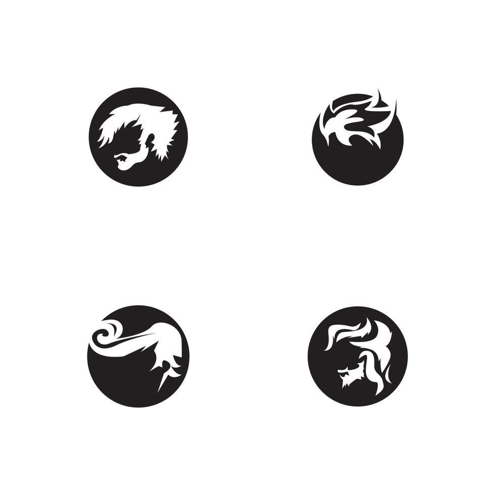 haarstijl icoon en symbool vector sjabloon illustratie