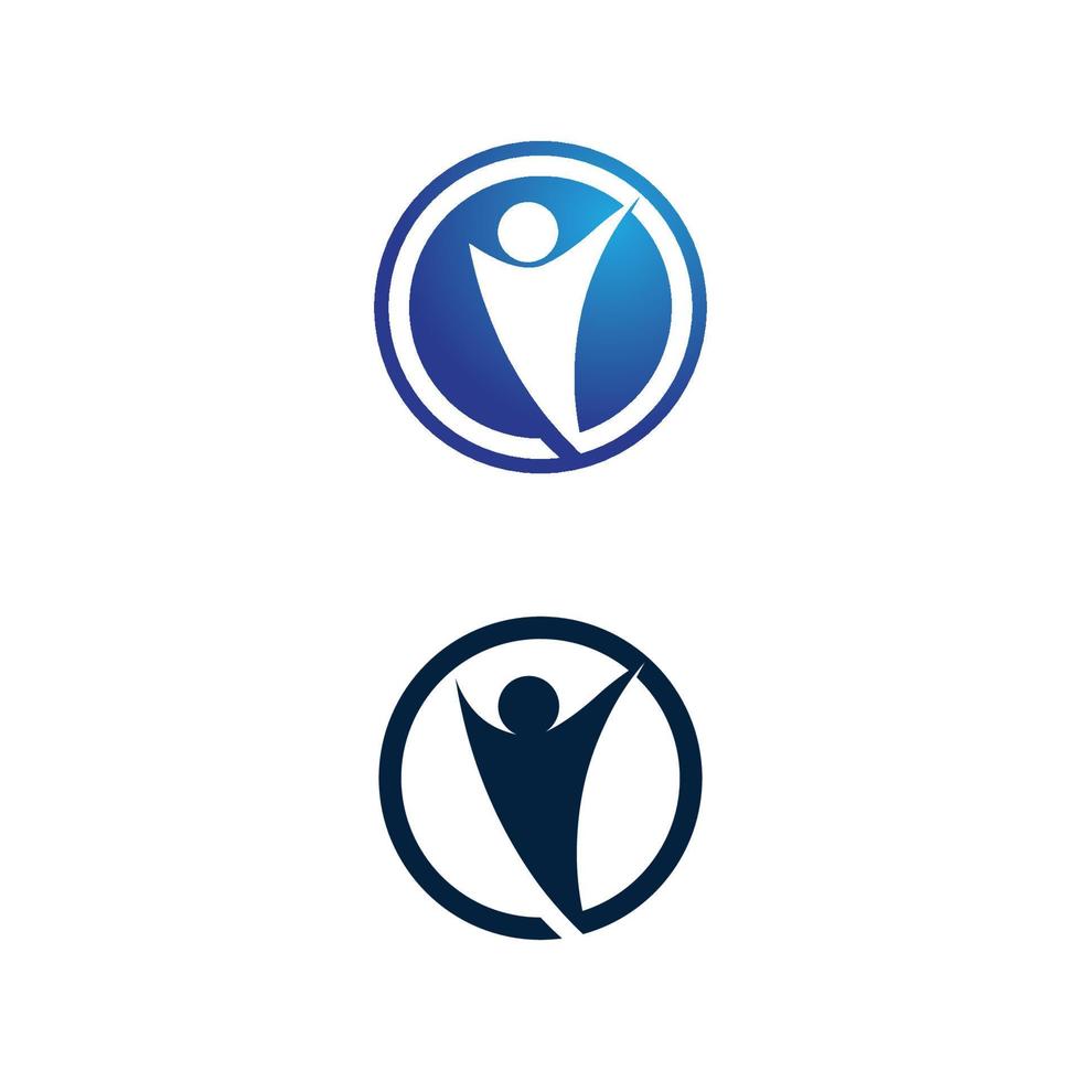 mensen pictogram werkgroep logo gemeenschap familie set vector ontwerp