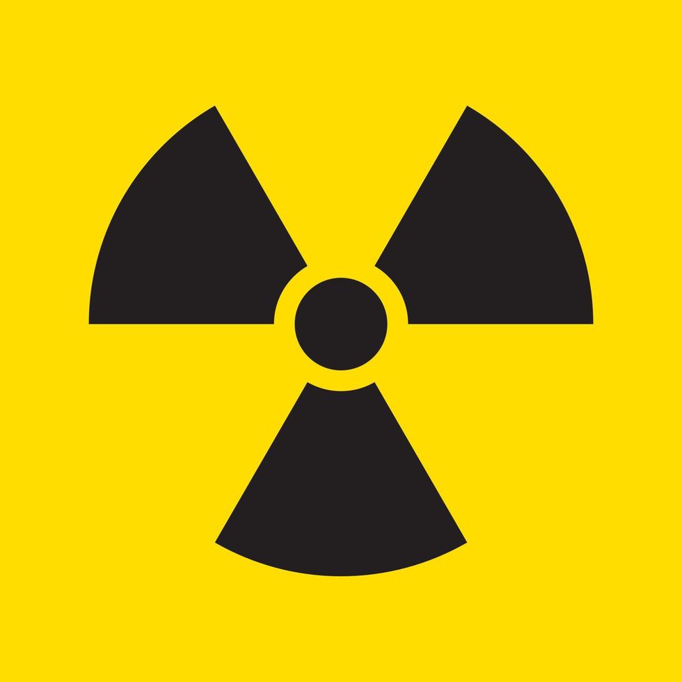 radioactieve straling symbool vector