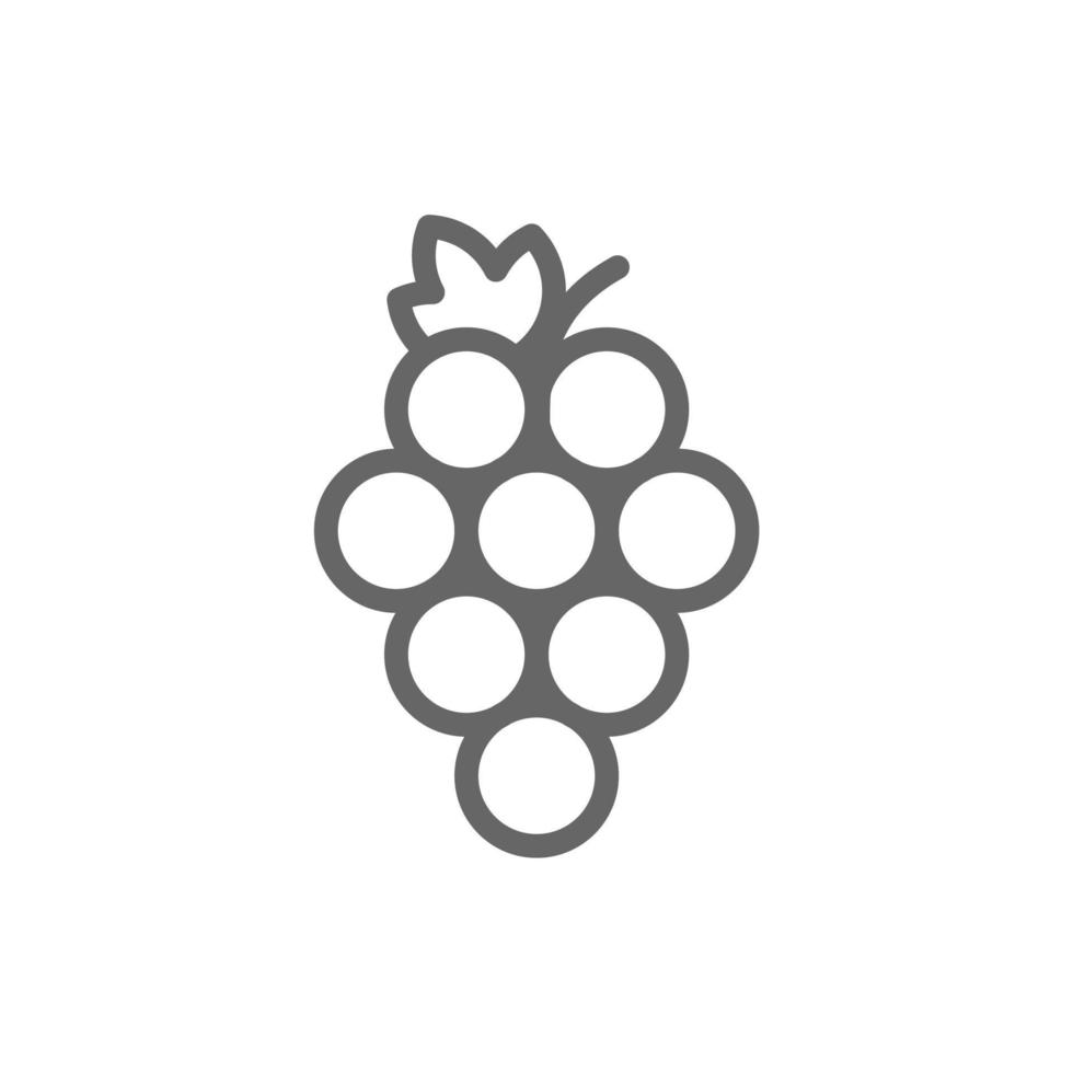 eenvoudig fruitpictogram op witte achtergrond vector