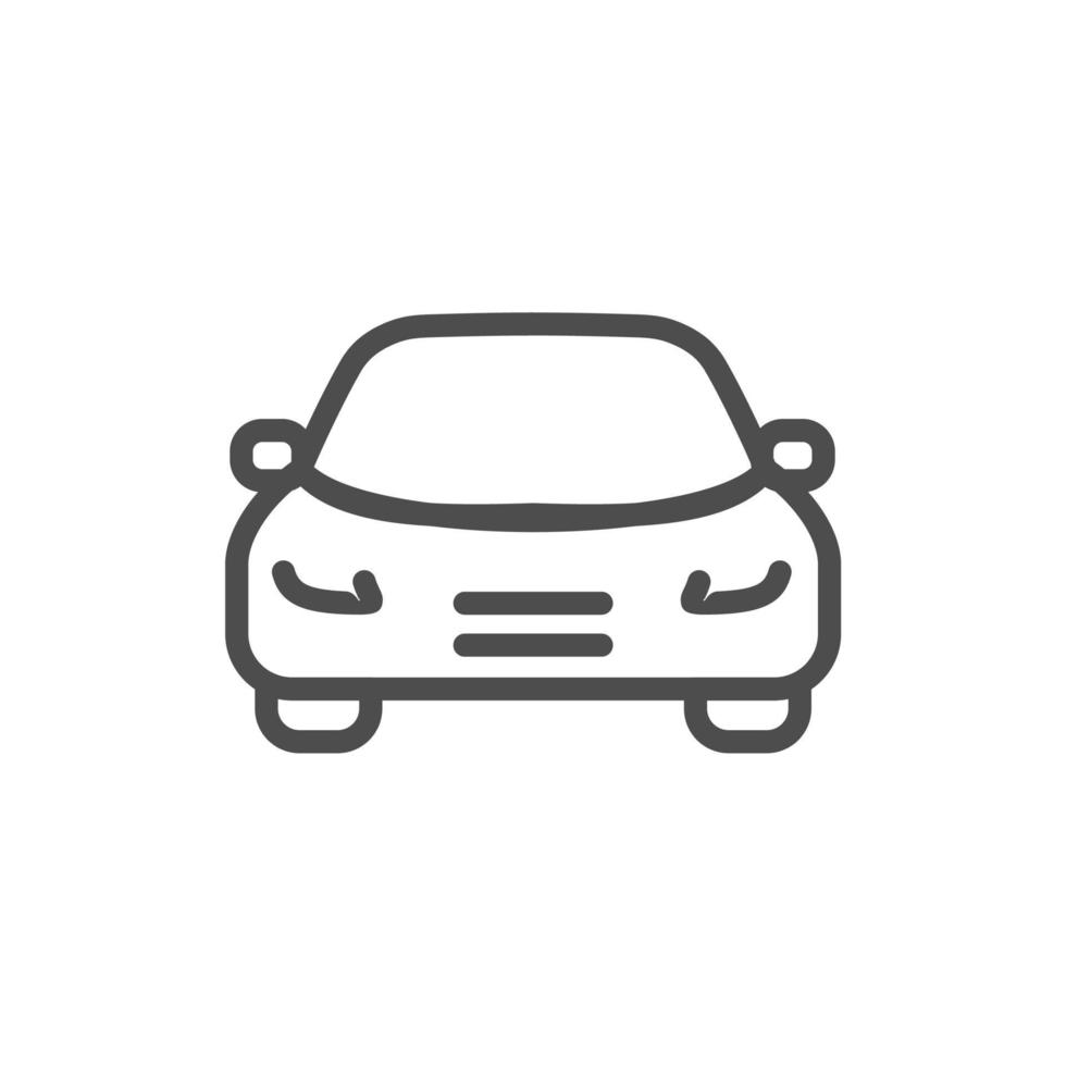 vervoer voertuig eenvoudige lijn icoon vector