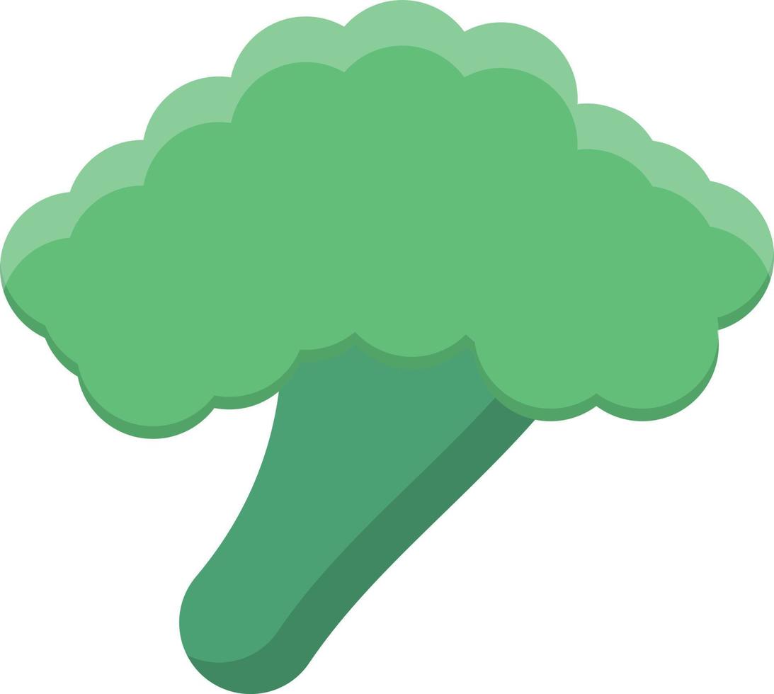 broccoli platte pictogram vector