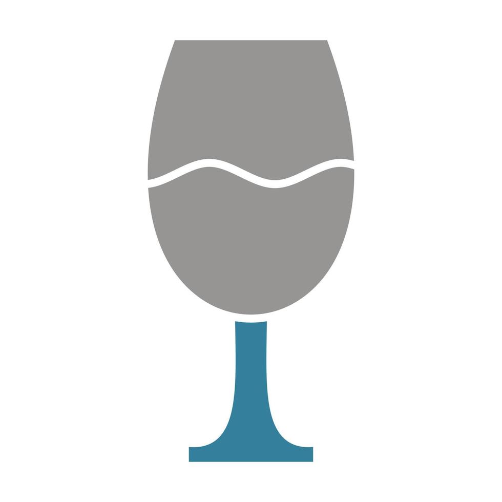 drink glyph twee kleuren icoon vector