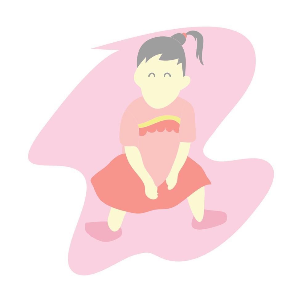 illustratie vectorafbeelding van schattige baby vector