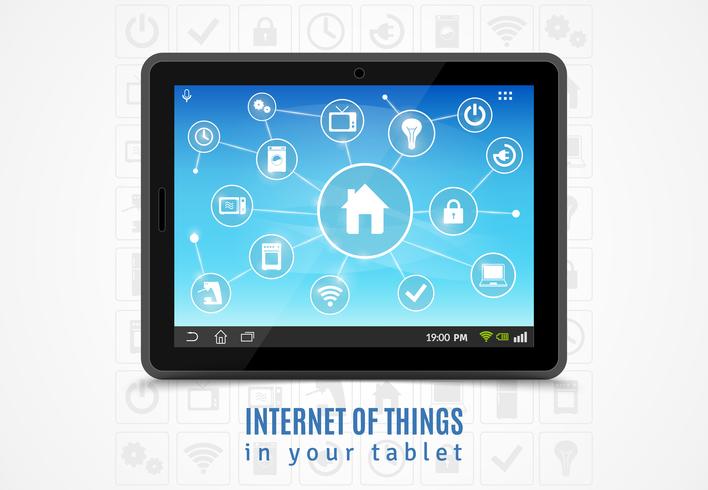 Internet Of Things-tablet vector