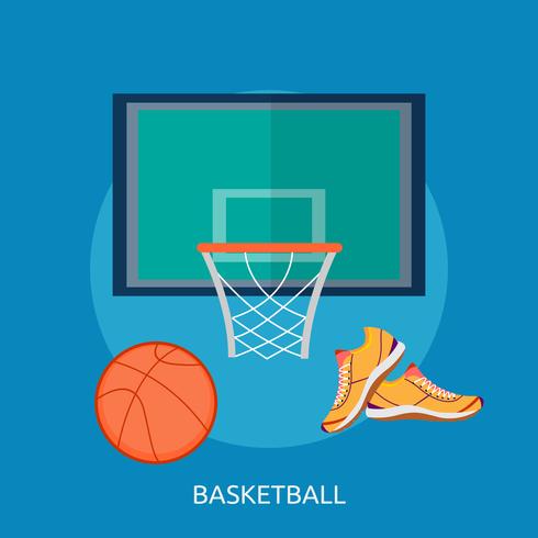 Basketbal Conceptuele afbeelding ontwerp vector