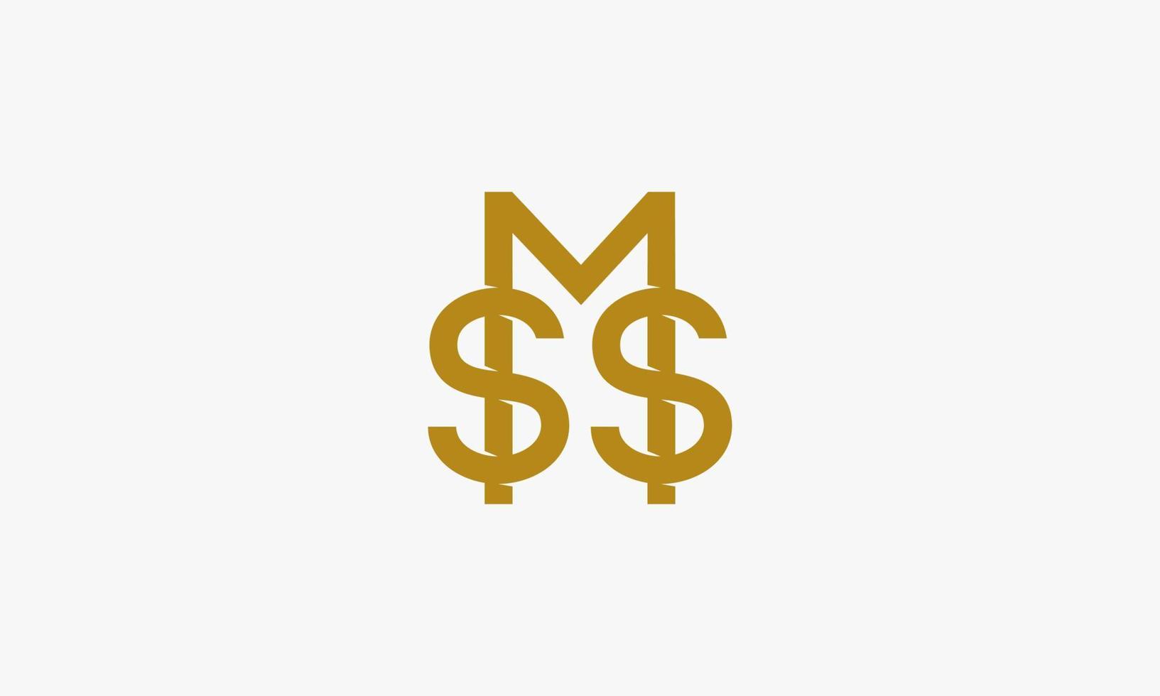 sms logo dollar ontwerpconcept. geïsoleerd op een witte achtergrond. vector