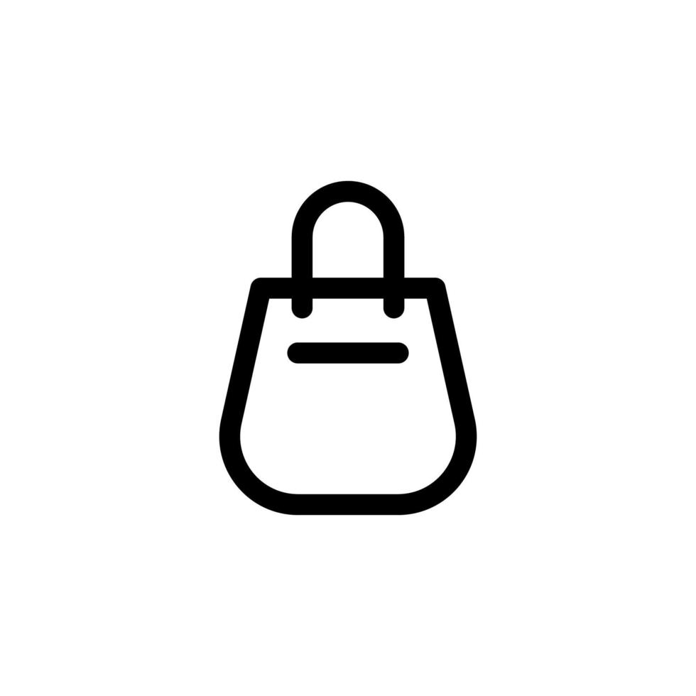 boodschappentas pictogram ontwerp vector symbool markt, detailhandel, papieren zak, tas, winkel voor e-commerce