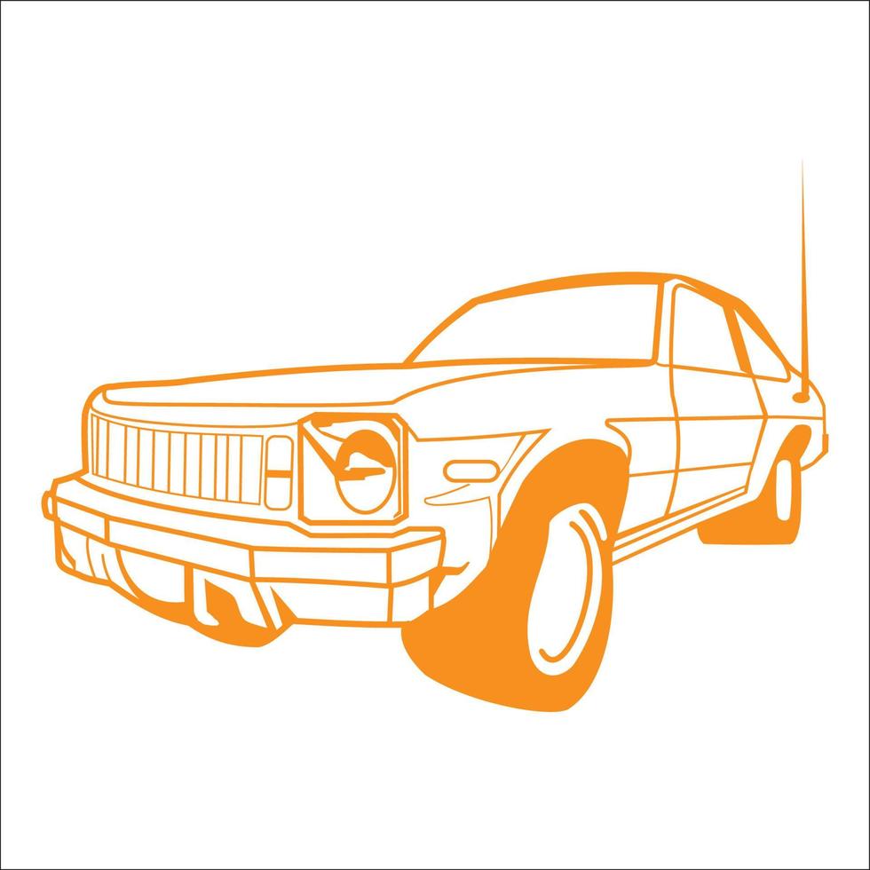 klassieke auto's logo illustraties vector