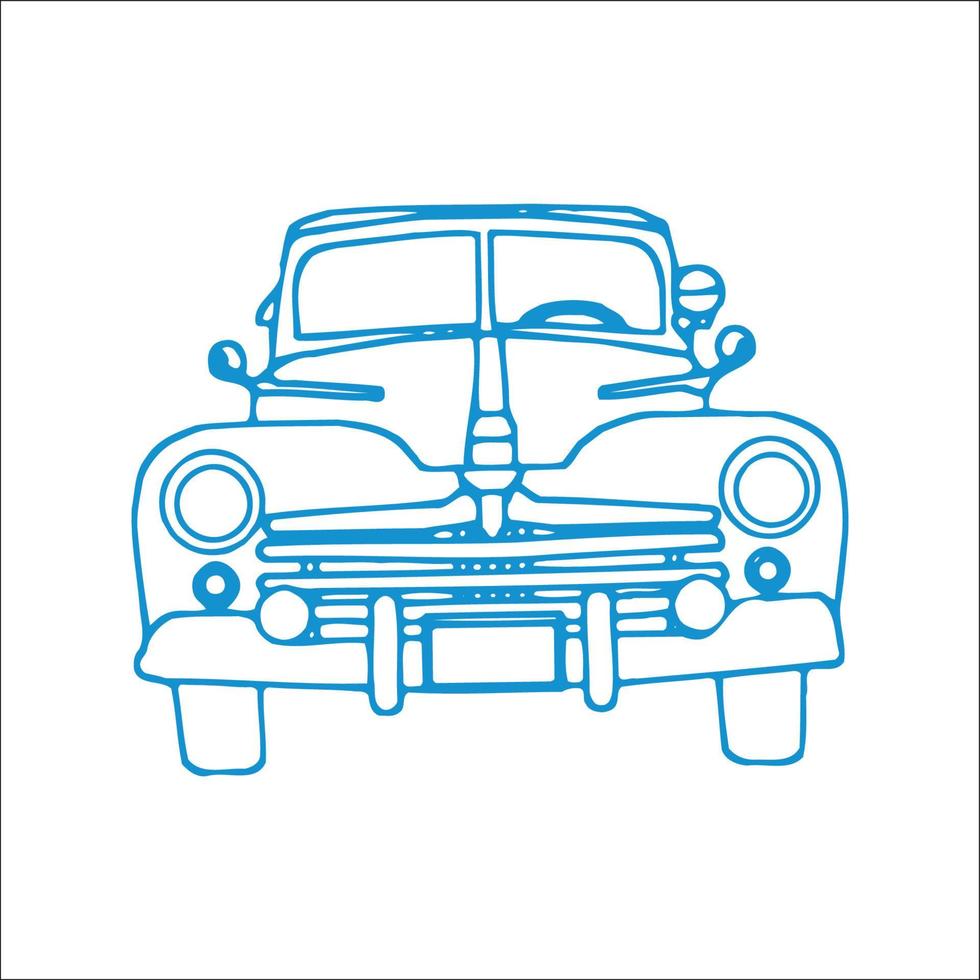 klassieke auto's logo illustraties vector