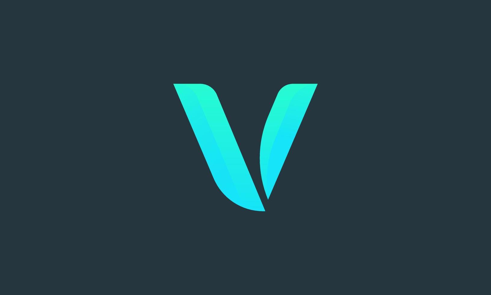 letter v logo ontwerp vector