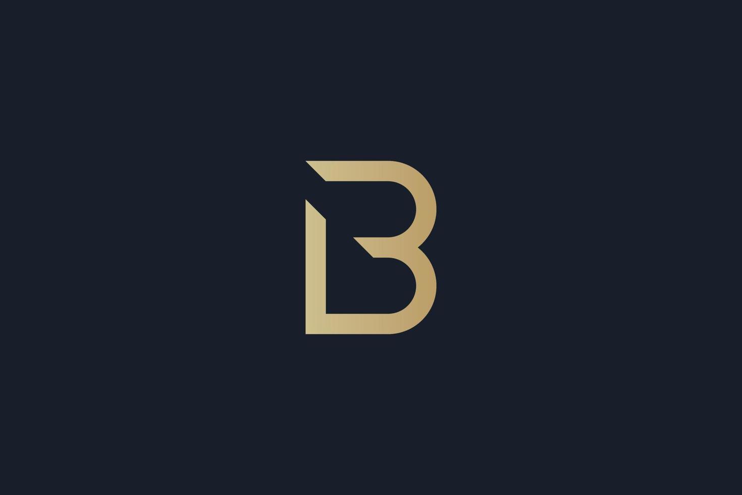 lb logo-ontwerp. gekoppeld letter l en b logo-ontwerp. vector illustratie