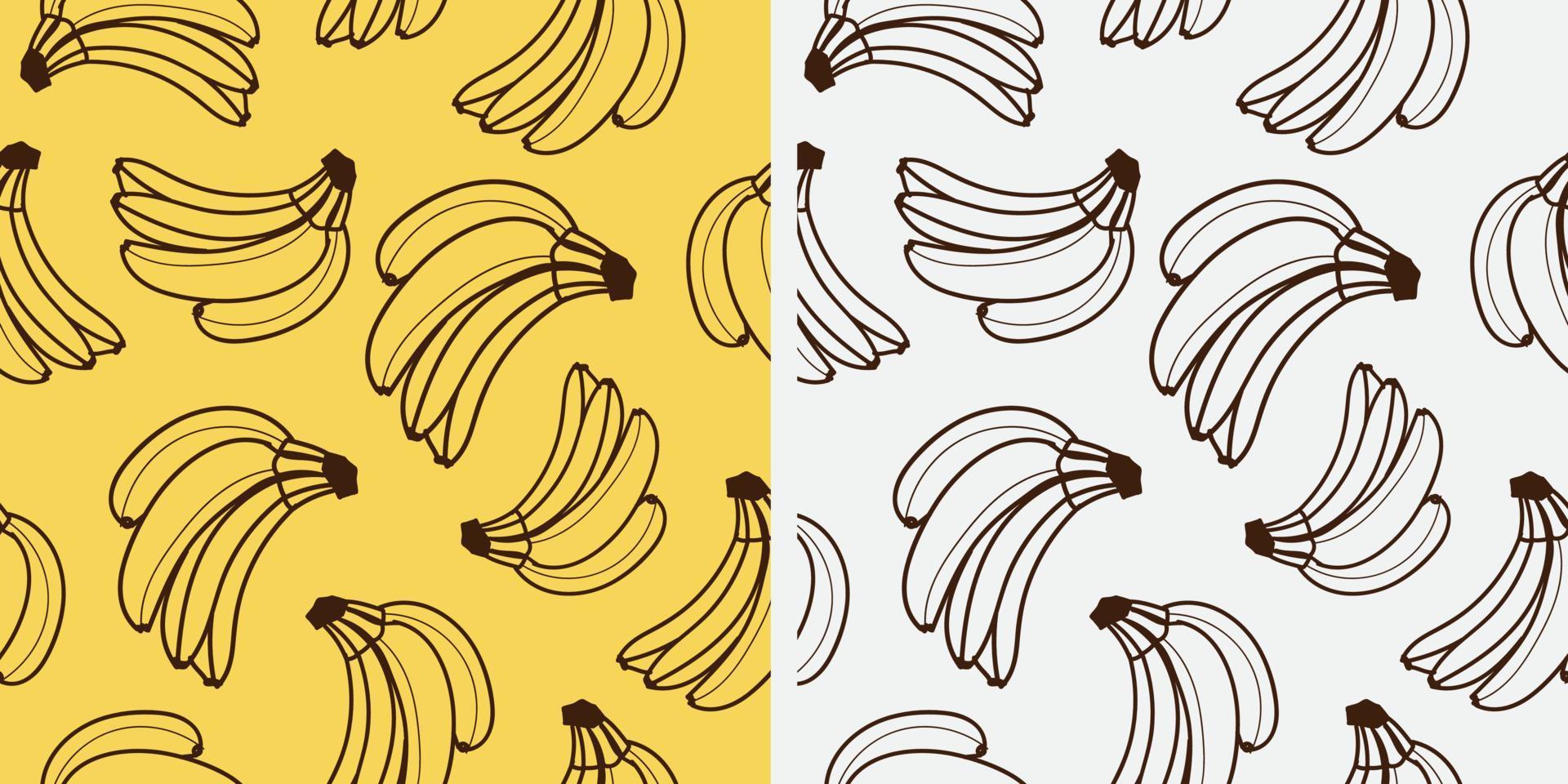 banaan patroon ontwerp. vector illustratie