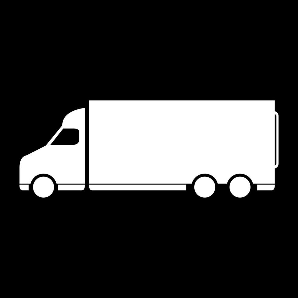 vrachtwagen op witte achtergrond vector