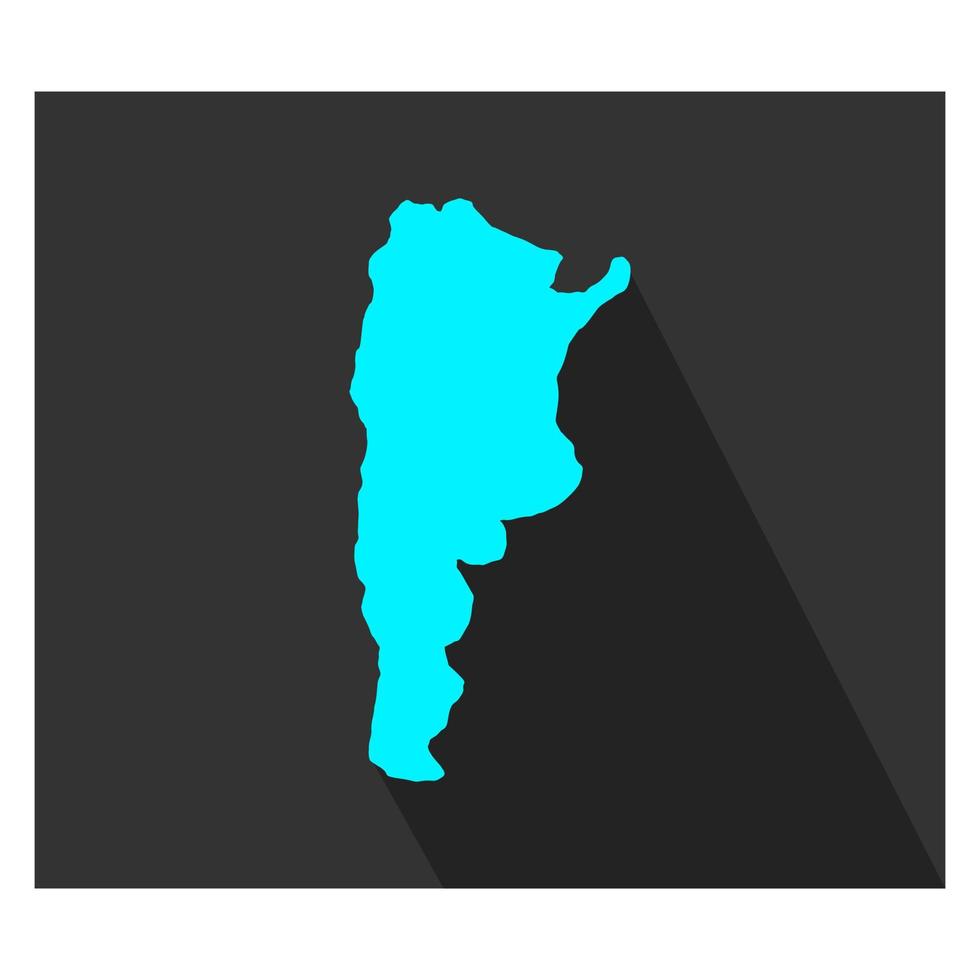 Argentinië kaart op witte achtergrond vector