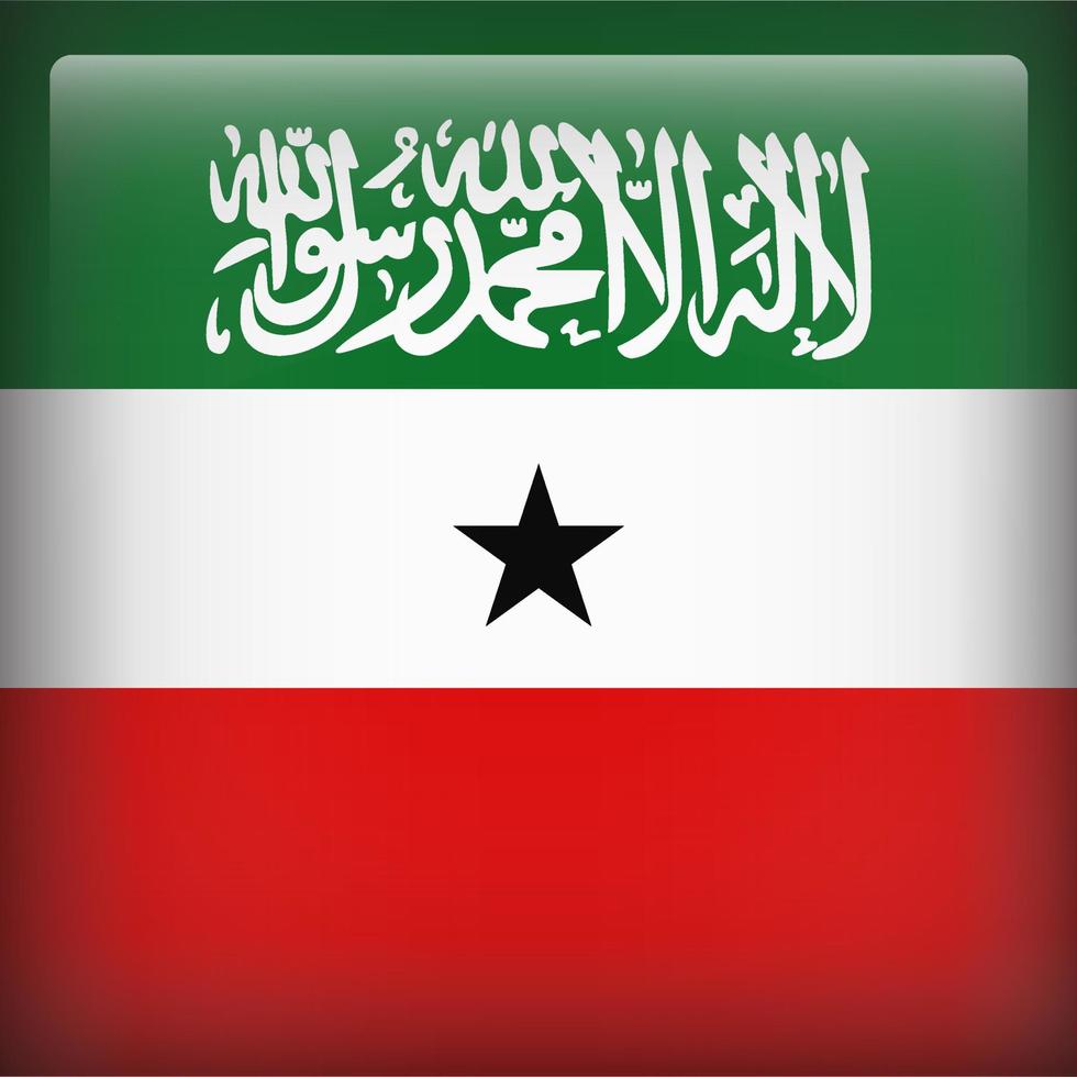 Somaliland vierkante nationale vlag vector