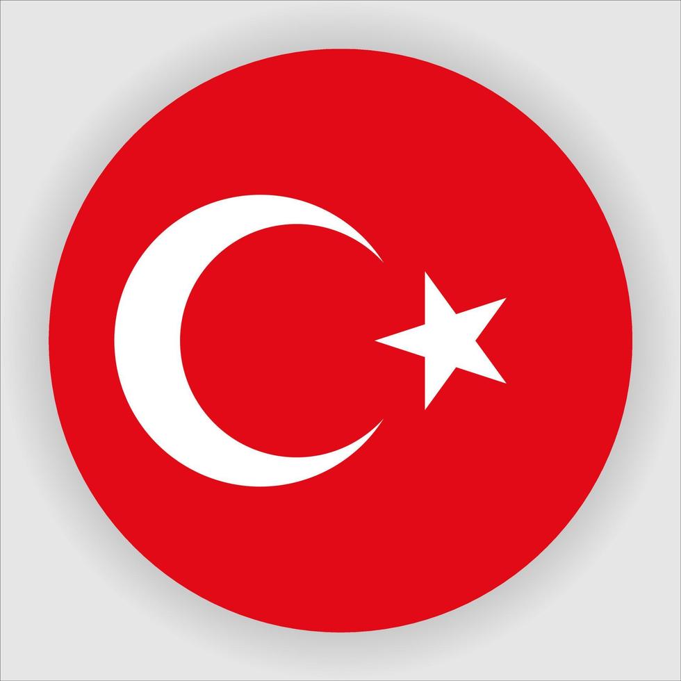 platte ronde nationale vlag pictogram vector