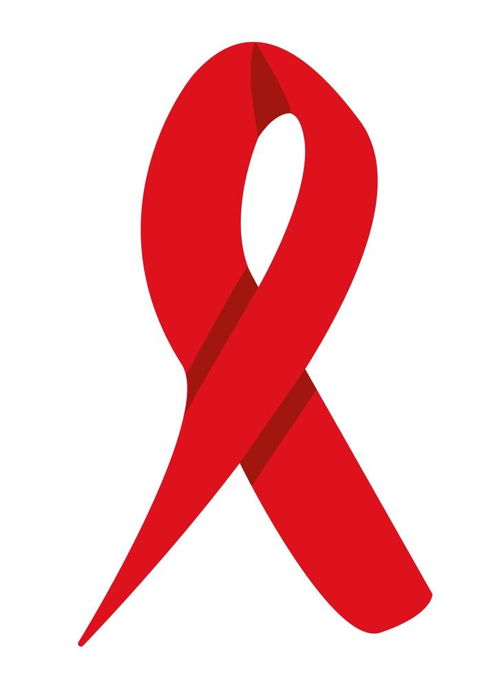 wereld aids dag lint embleem vector