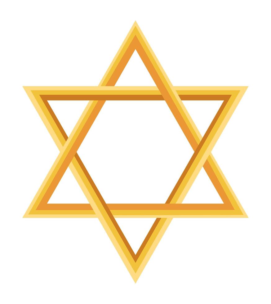 joodse gouden ster vector