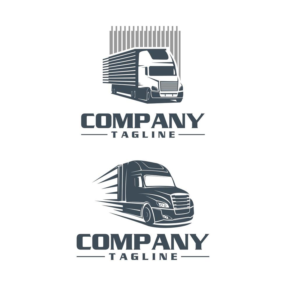 semi vrachtwagen logo decorontwerpen logo sjabloon vector