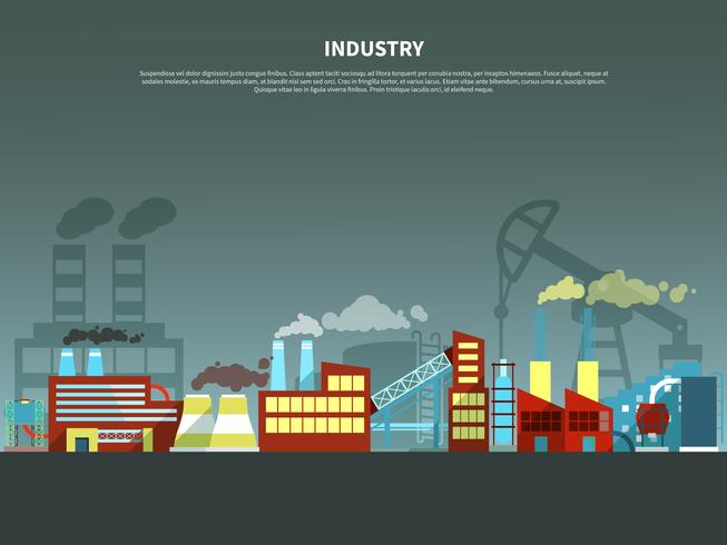 Industrie concept vectorillustratie vector