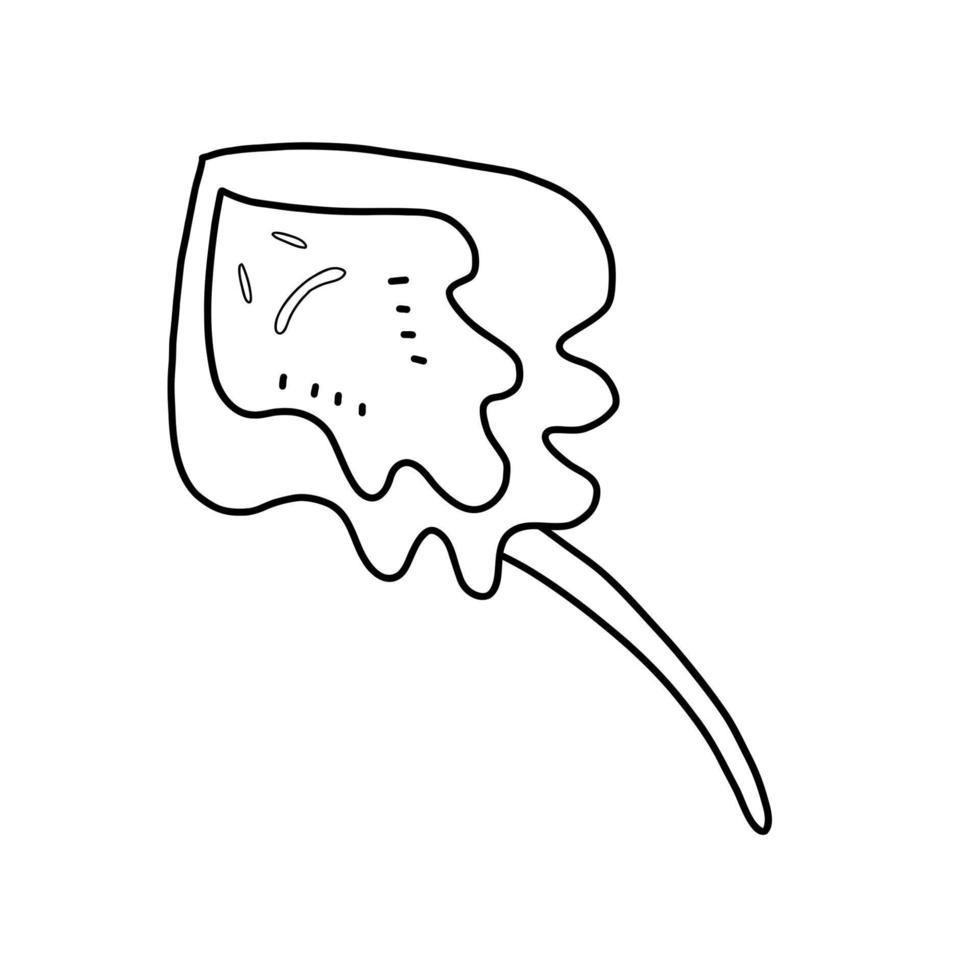 zee stingray.vector afbeelding in de stijl van een doodle. kramp-vis schets vector