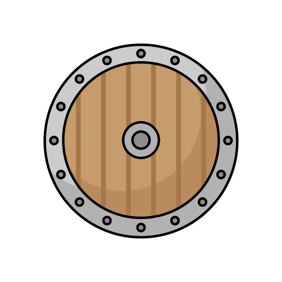 vector houten schild voor oorlog