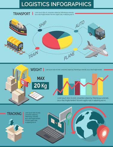 Logistieke Infographic Set vector