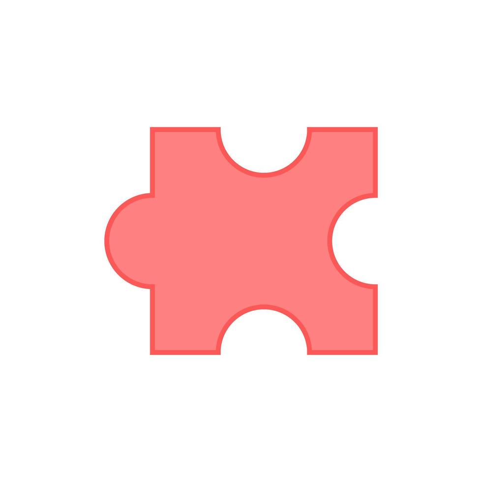 puzzel icoon. puzzelstukje vector of clipart.