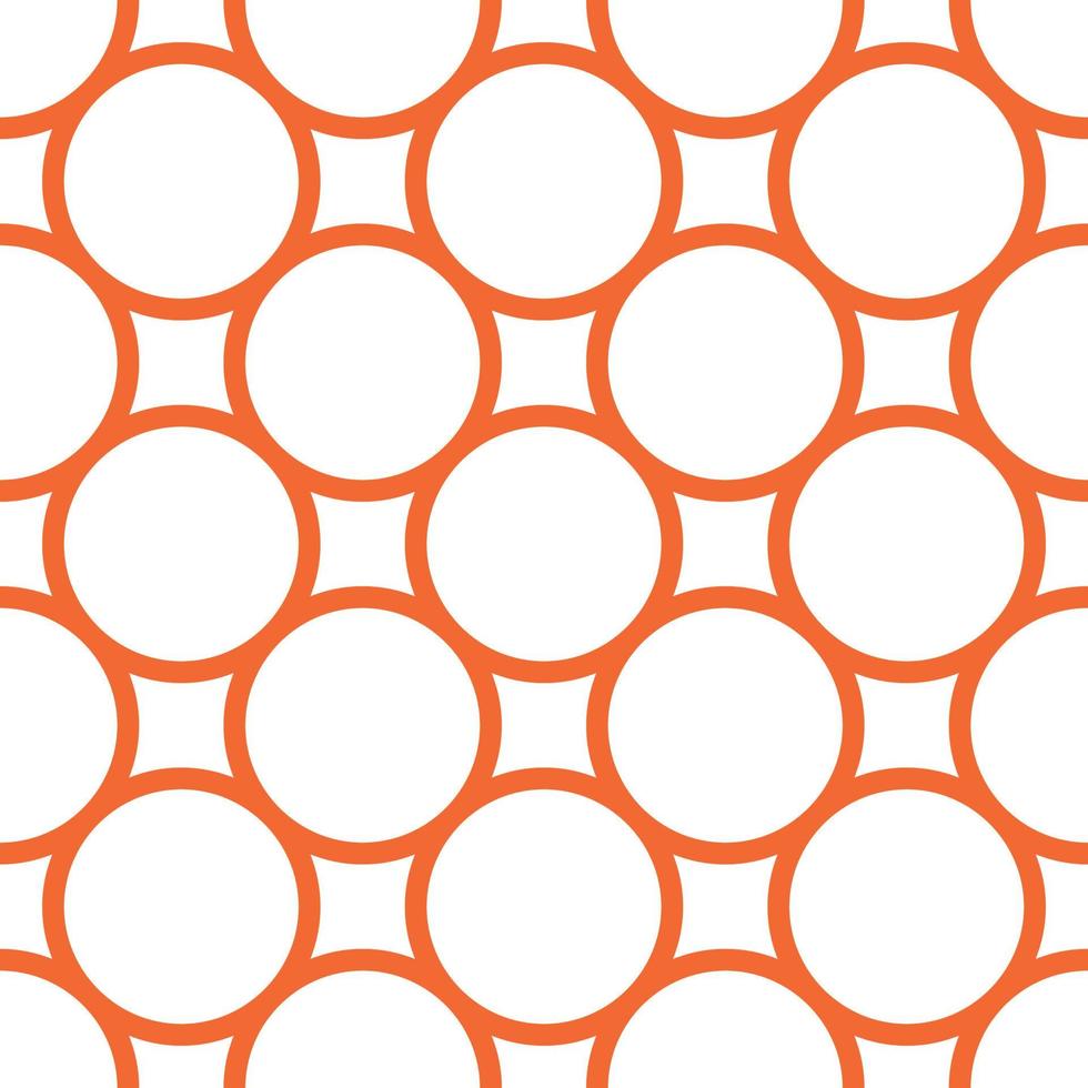 oranje cirkel naadloos patroonontwerp vector