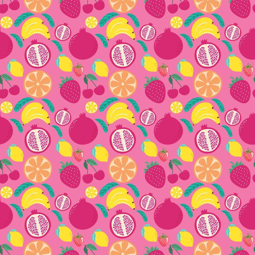 fruit naadloos patroonontwerp vector